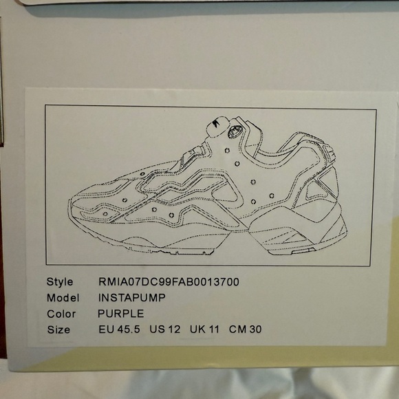 Reebok GOAT Exclusive Instapump Fury ‘Purple’ - NWT - Size 12 - Rare!!! - Picture 10 of 10